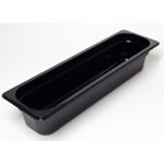 H-Pans Food Pan Half Size Long - 4'' Deep Black
