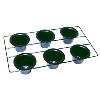 Bakeware Popover Pan - Aluminized, Non-Stick Coating 6 Cup