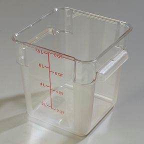 Storplus Square Storage Container 8 Quart Clear