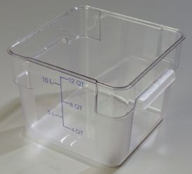 Storplus Square Storage Container 12 Quart Clear
