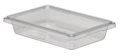 Food Storage Box 18'' x 12'' x 3-1/2'' Deep Clear 6 per case