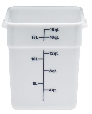CamSquare Food Container 18 Quart White 6 per case