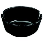 Ashtray 4 Traditional 1 Dozen Black - STOCKED ITEM