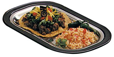 Steak Platter Set Rectangle, 12-1/2'' x 8'' Ea
