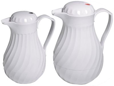 Swirl Beverage Server Insulated 42 oz. White