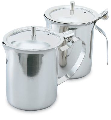 18/8 Stainless Steel Creamer/Server With Knob and Closed Handle 10 oz.