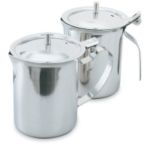 Next Day Gourmet 18/8 Stainless Steel Creamer/Server With Knob and Closed Handle 10 oz. - STOCKED ITEM