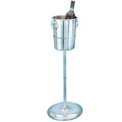 Wine Bucket Stand, Smooth Column With Weighted Base to Prevent Tipping 24''H, Stand Only