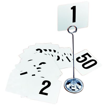 Plastic Table Numbers Only, 1 to 50