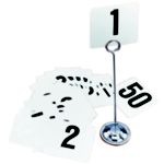 Plastic Table Numbers Only, 1 to 50 - STOCKED ITEM