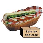 Natural Woven Baskets, Oblong, 5'' x 13'' x 3'', 36 per case.