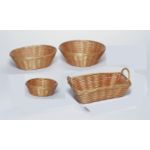 Vinyl Rattan Basket Round 7 diameter x 2H Rattan-look - STOCKED ITEM