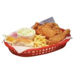 Fast Food Basket Red 10-1/2 x 7 x 1-1/2H Red 36 per case - STOCKED ITEM