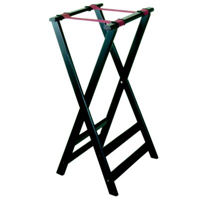 Hardwood Tray Stand 32''H Mahogany Finish