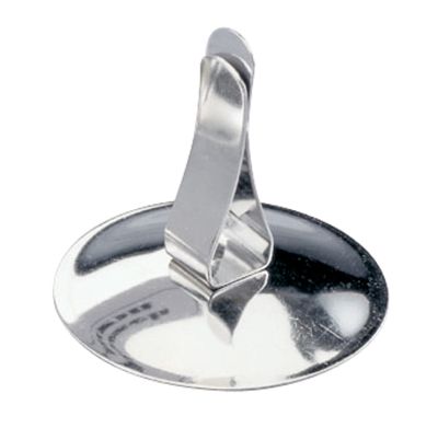 Heavy Duty, Polished Stainless Steel Clip Retains Tension Indefinitely, 2-1/2''H x 2-1/4'' Base Stainless Steel 12 per case