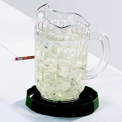Black Beverage Coaster 6'', 12 per case