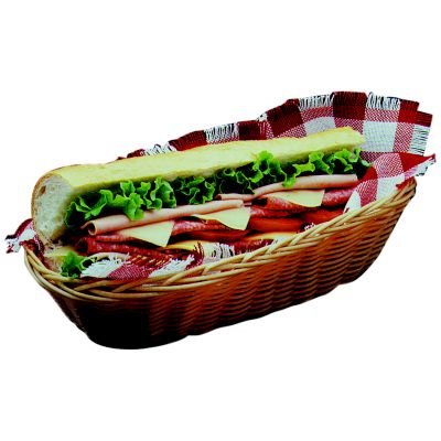Natural Woven Baskets, Oblong, 5'' x 13'' x 3''