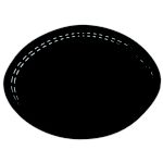 Jumbo Platter Basket Black 12-3/4 x 9-1/2 x 1-1/2H 36 per case - STOCKED ITEM