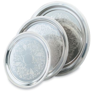 Elegant Reflections Tray Round, 12-3/8''