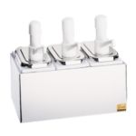 Condiment Pump Service Center 3 Well 14-1/2W - STOCKED ITEM