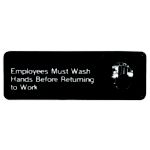 Employees Must Wash Hands Before Returning To Work Sign - STOCKED ITEM