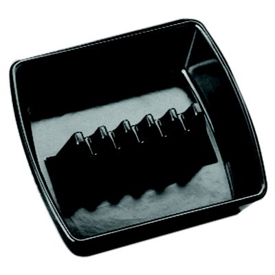 Ashtray 4-1/4'' Square 1 Dozen Black 1 Dozen