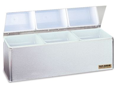 Chilled Garnish Dispenser Three 1 Quart Inserts