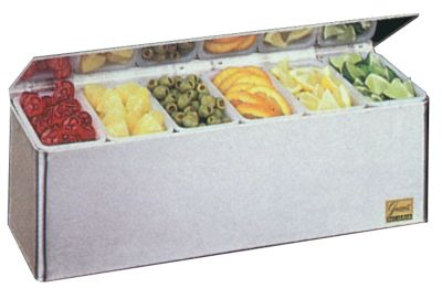 Chilled Garnish Dispenser Six 1 pt. Inserts