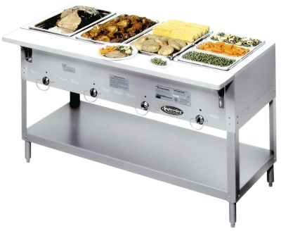 Superior Aerohot Food Warmer Open Well Design 4 Wells, Natural Gas