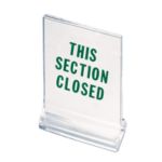 Clear Acrylic Table Display Single 4 w x 5 H - STOCKED ITEM