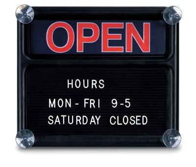 Open/Closed Sign 14W x 12H - STOCKED ITEM