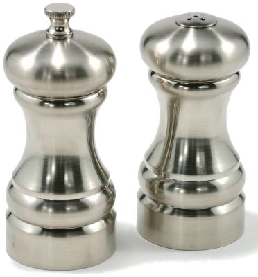 Olde Thompson Pepper Mill Columbia Brushed Silver Set 4-1/2''