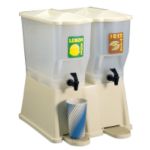 Slimline Dispenser Double, 3 Gallon Bowls - STOCKED ITEM