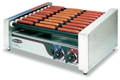 Superior Roller Grill Chrome Roller Grills - 30 Franks