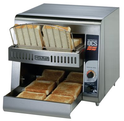Holman Conveyor Toaster Manual Control - 10'' Belt 350 Slices Per Hour, 120V