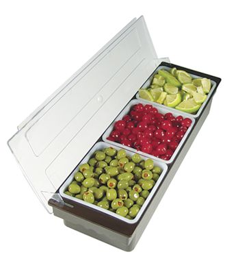 Garnish Dispenser Three 1 Quart Inserts