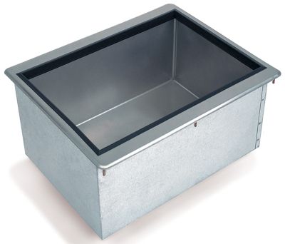 Drop-In Unit Ice Bin 25-35 Lb. Ice Capacity 8''W x 14''L x 10''D