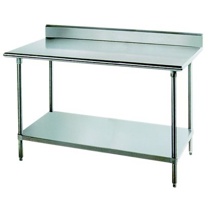 Premium Worktable 5'' Backsplash, 30''W x 6'L