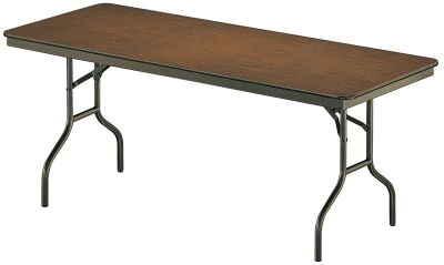 Heavy Duty Walnut Laminate Plywood Table 30'' x 96''