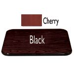 Dual Sided Rectangular Table Top 24'' x 42'' Black/Cherry