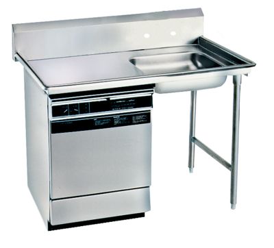 Dishtable 48''W x 27-1/2''D x 44-1/2''H