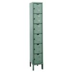Steel Lockers 6 Individual Lockable Doors, 16-1/2D 6 Individual Lockable Doors