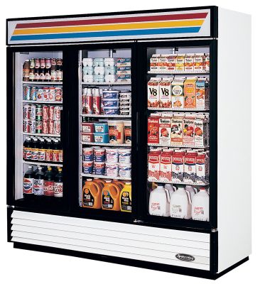 Superior Swing Glass Door Merchandiser 72.0 cu.ft., 78-1/8W, White - STOCKED ITEM