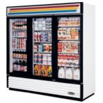 Superior Swing Glass Door Merchandiser 72.0 cu.ft., 78-1/8W, White - STOCKED ITEM