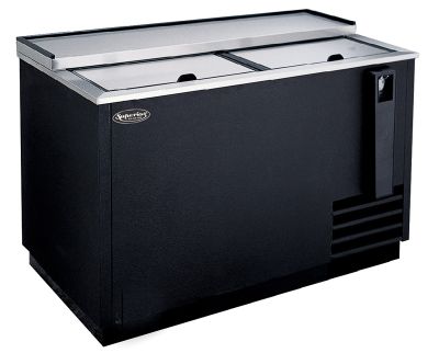 Superior Fast Cooling Bottle Cooler 50 '' W, Black