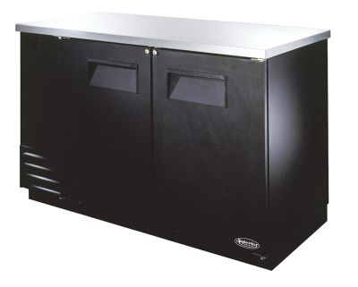 Superior Back Bar Cooler Solid Doors, 59'' W