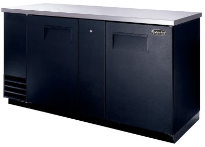 Superior Back Bar Cooler Solid Doors, 69'' W