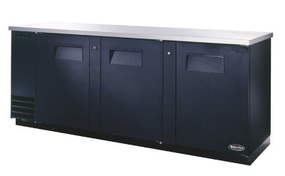 Superior Back Bar Cooler Solid Doors, 90-3/8'' W