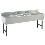 Bar Sink 4-Compartment Challenger 21'' Deep 7'L, 18'' Drainboard