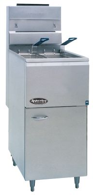 Superior Gas-Fired Tube Fryer 35 Lb. Capacity Natural Gas